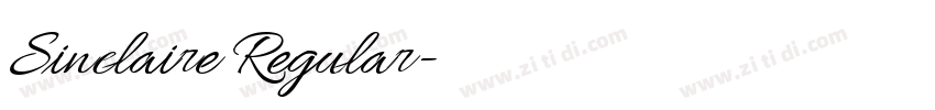 Sinclaire Regular字体转换 Sinclaire Regular字体转换